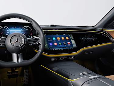 mercedes benz mbux landing page features entertainment in car apps
