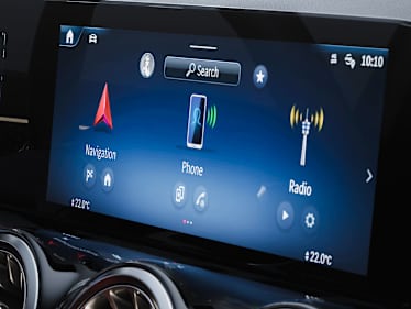 mercedes benz mbux landing page features entertainment minigames