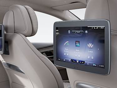 mercedes benz mbux landing page features hardware high end rear entertainment