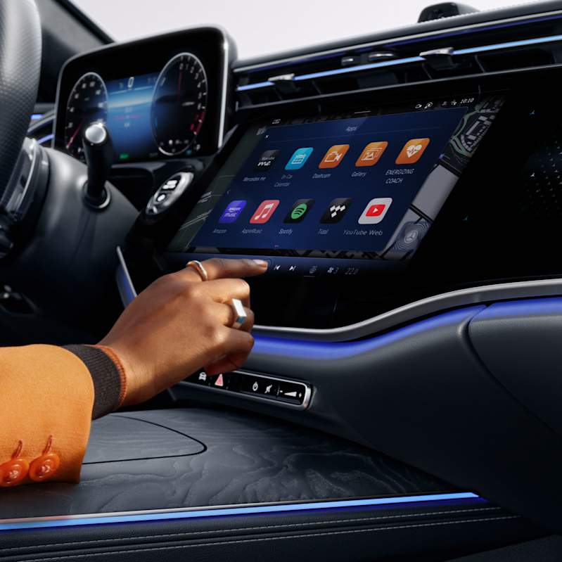 mercedes benz mbux landing page intuitive controls
