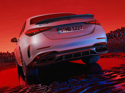mercedes amg c class w206 exterior c63 rear