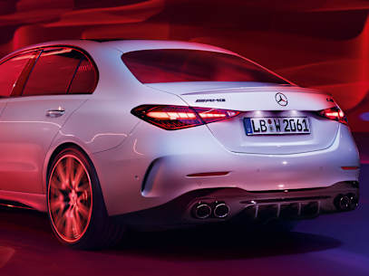 mercedes amg c class w206 exterior rear