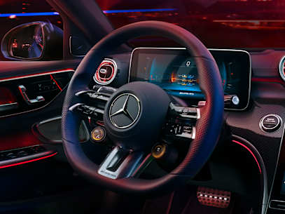 mercedes amg c class w206 interior steering wheel