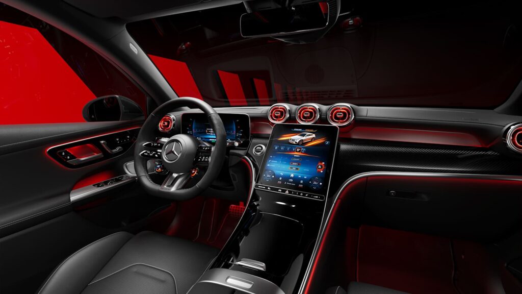 mercedes amg glc coupe c254 highlights interior