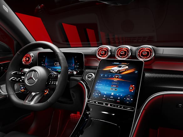 mercedes amg glc coupe c254 interior hotspot amg instrument cluster
