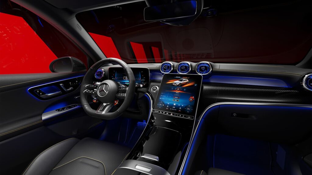 mercedes amg glc suv x254 highlights interior