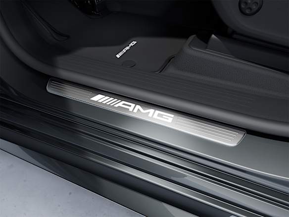 mercedes amg gle coupe c167 interior hotspot amg door sills