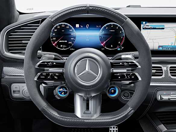 mercedes amg gle suv v167 amg options interior steering wheel carbon microcut