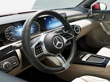 mercedes benz a class v177 interior hotspot steering wheel