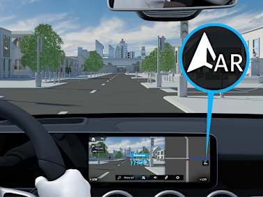 mercedes benz a class w177 equipment hotspot mbux augmented reality navigation