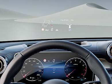 mercedes benz glc coupe c254 equipment multimedia hotspot head up display