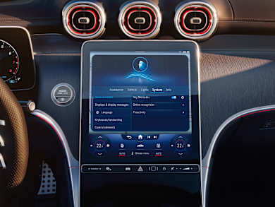mercedes benz glc suv x254 equipment central display