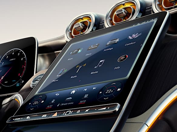 mercedes benz glc suv x254 interior hotspot mbux central display