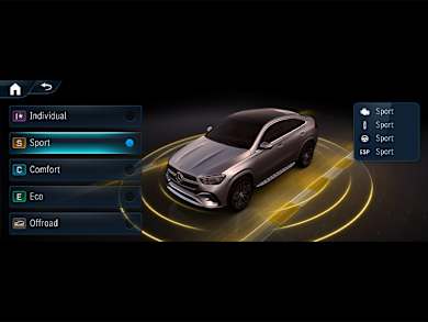 mercedes benz gle coupe c167 equipment chassis dynamic select