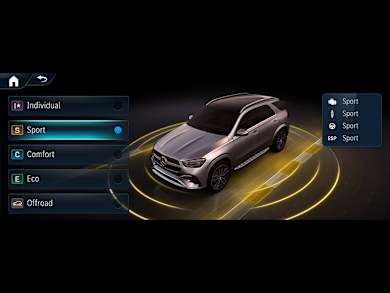 mercedes benz gle suv v167 equipment chassis dynamic select