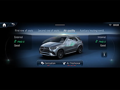 mercedes benz gle suv v167 equipment comfort fine particle sensor