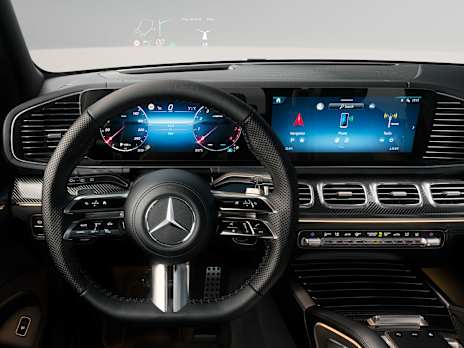 mercedes benz gls suv x167 interior hotspot head up display