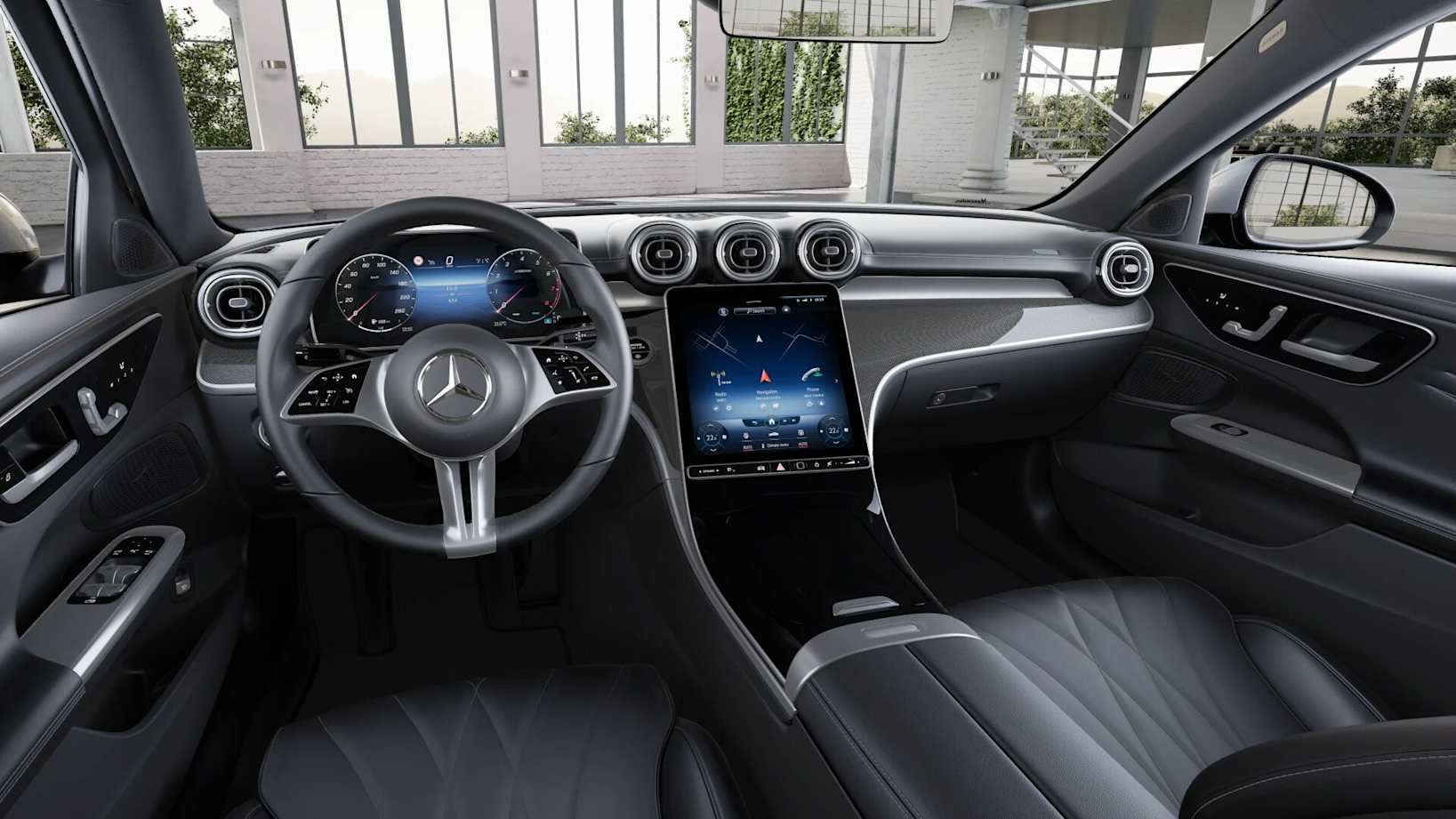sedan c-class interior avantgarde