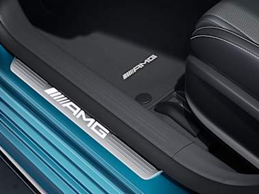 mercedes amg cla coupe c118 equipment interior amg door sill panels