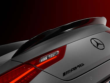 mercedes amg cla coupe c118 exterior 45 s amg spoiler lip