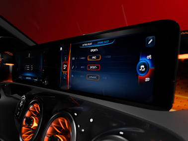 mercedes amg cla coupe c118 interior hotspot mbux