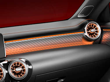 mercedes amg cla coupe c118 interior hotspot trim elements